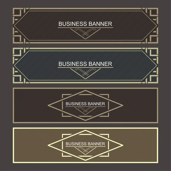 Horizontal business banners — Stock Vector