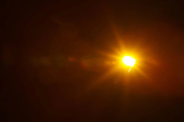 Streszczenie Naturalny rozbłysk słońca na czarno — Zdjęcie stockowe