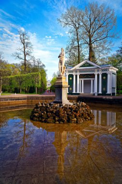 Peterhof parkta heykeller, Saint-Petersburg, Rusya