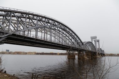 neva Nehri, st. petersburg Finlandiya demiryolu Köprüsü