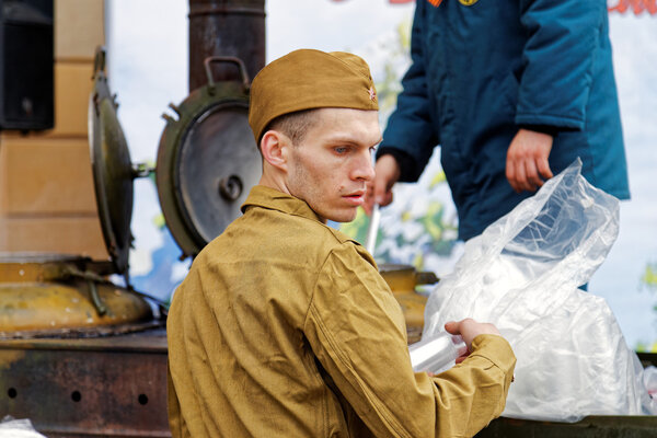 May 9 - Victory Day. St. Petersburg, Russia in 2014.