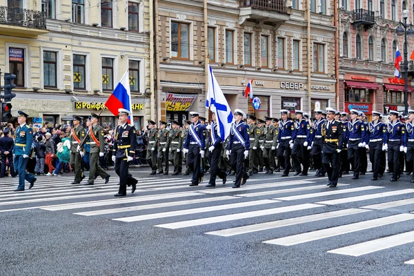 9 maja - dzień zwycięstwa. St. Petersburg, Rosja w 2014 roku. — Zdjęcie stockowe