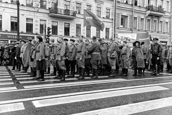 9 de maio - Dia da Vitória. São Petersburgo, Rússia em 2014 . — Fotografia de Stock