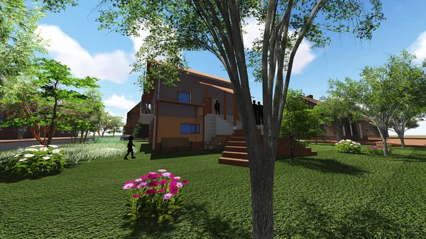 3D RENDERING VILLA DESIGN Mükemmel MT6