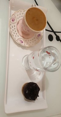 Kahve duble sıcak içecek çok lezzetli SK67