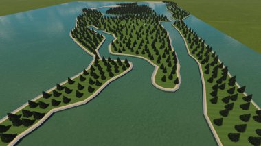 LANDSCAPE 3D MODEL RENDERING MT55