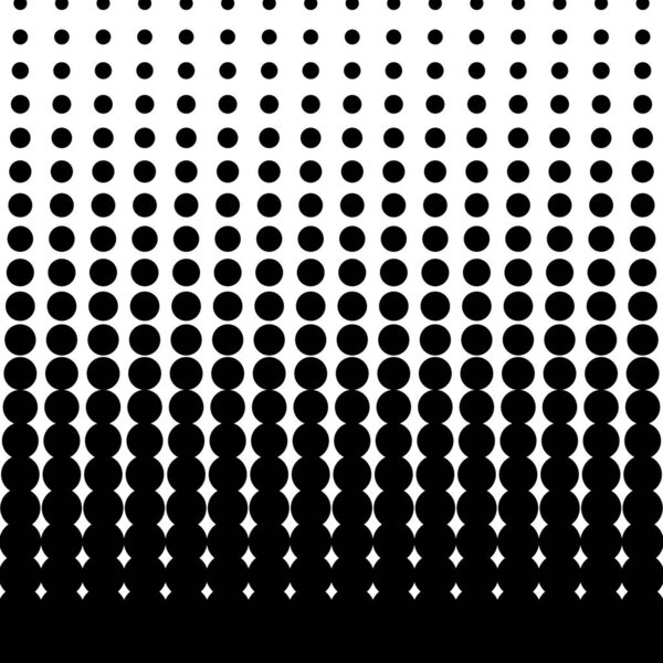 Black Halftone Dots Vector Illustration