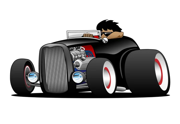 Classic Street Rod Hi Boy Roadster Ilustración — Vector de stock