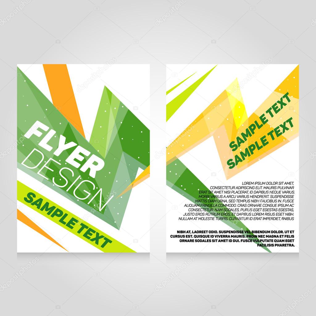 brochure flier design template vector concert poster illustration flier sample