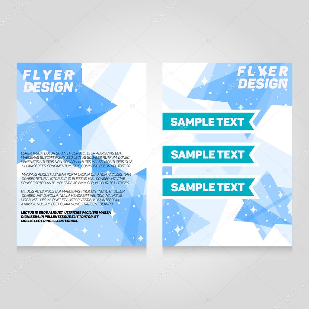 brochure flier design template vector concert poster illustration flier sample