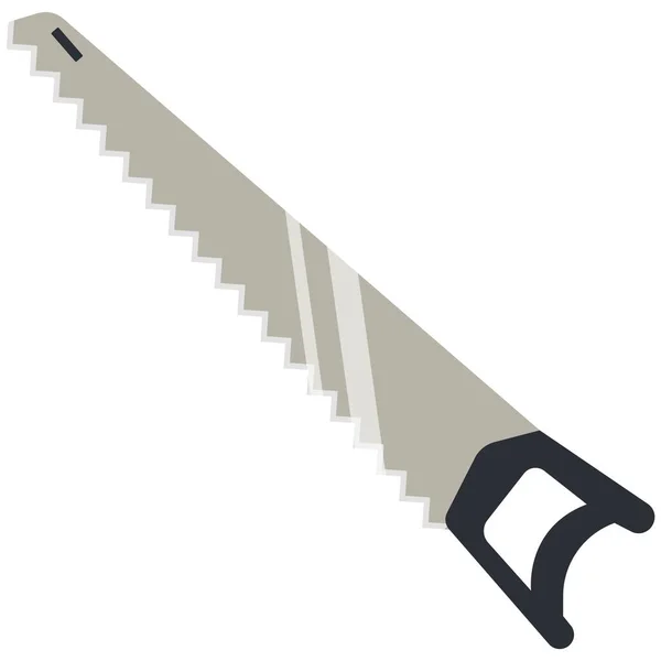 Pruning saw icon, flat vector isolated illustration. Garden tool. Farming equipment. — Stock Vector