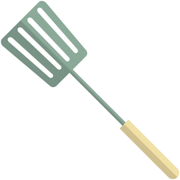 Mutfak spatula ikonu, düz vektör izole çizimi. Mutfak mutfak aletleri. — Stok Vektör
