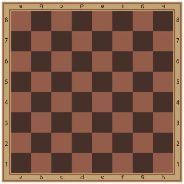 Satranç tahtası veya dama tahtası izole edilmiş düz vektör simgesi