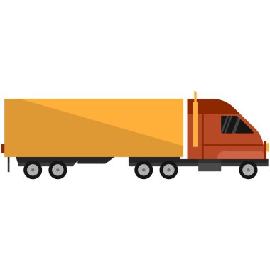 Vektör buzdolabı minibüsü beyaz arkaplanda izole edildi