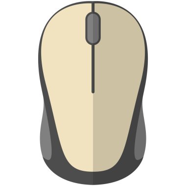 Beyaz arkaplanda bilgisayar faresi vektörü izole edildi