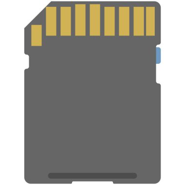 Bilgisayar işlemci mikroçip vektörü beyaza izole edildi