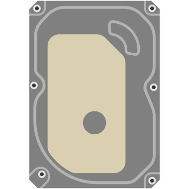 Bilgisayar anakart vektörü beyaz arkaplanda izole edildi