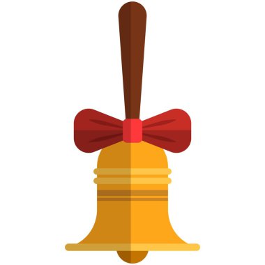 Beyaz arkaplanda çan vektör simgesi izole edildi