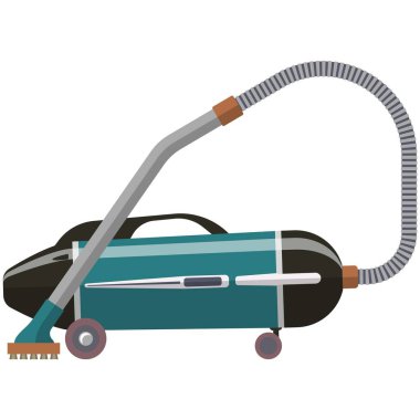 Eski elektrikli süpürge vektör simgesi izole edilmiş makine