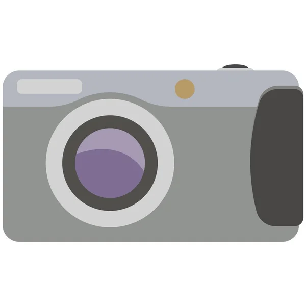 카메라 아이콘, 흰색으로 분리 된 벡터 포토 카메라 — 스톡 벡터