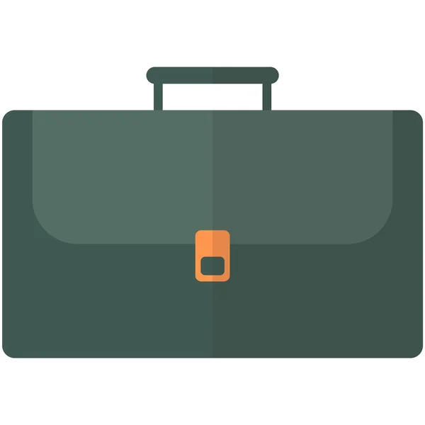 Aktenkoffer-Symbol, Vektor-Arbeitstasche, Business-Koffer auf weiß — Stockvektor