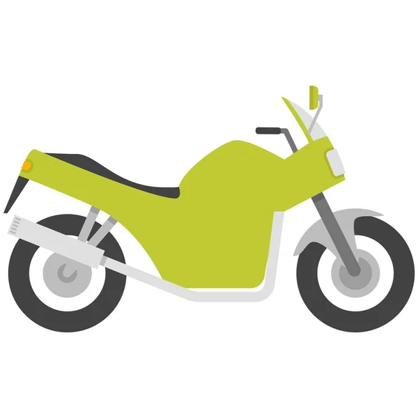 Vecteur moto, icône de moto, moto isolée — Image vectorielle