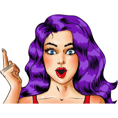 Pop sanatçısı kadın vektör çizgi filmine şaşırdı