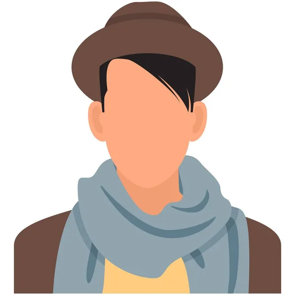 Hombre casual avatar icono vector aislado sobre fondo blanco — Archivo Imágenes Vectoriales