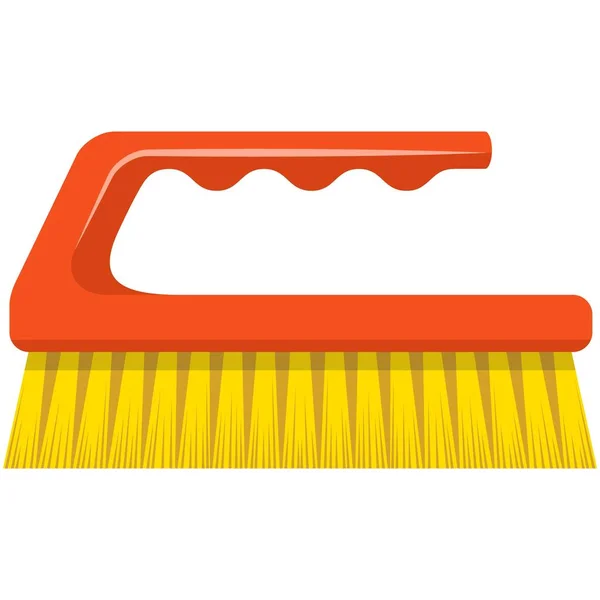 Brush vector icon, cleaning tool isolated on white background — Wektor stockowy