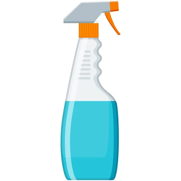 スプレークリーナーボトルベクトル化学洗剤白 — ストックベクタ