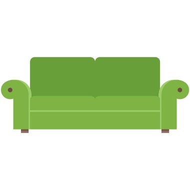 İç dizayn vektör simgesi için kanepe