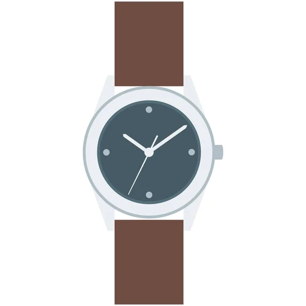 Vector wrist watch icon illustration isolated on white — Stock Vector