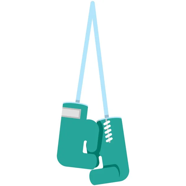 Gants de boxe pour icône vectorielle de combat isolés sur blanc — Image vectorielle