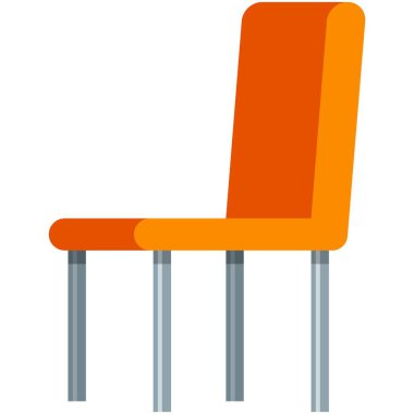 Chair vector illustration isolated flat furniture icon