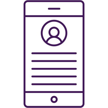 Social media network account icon flat vector