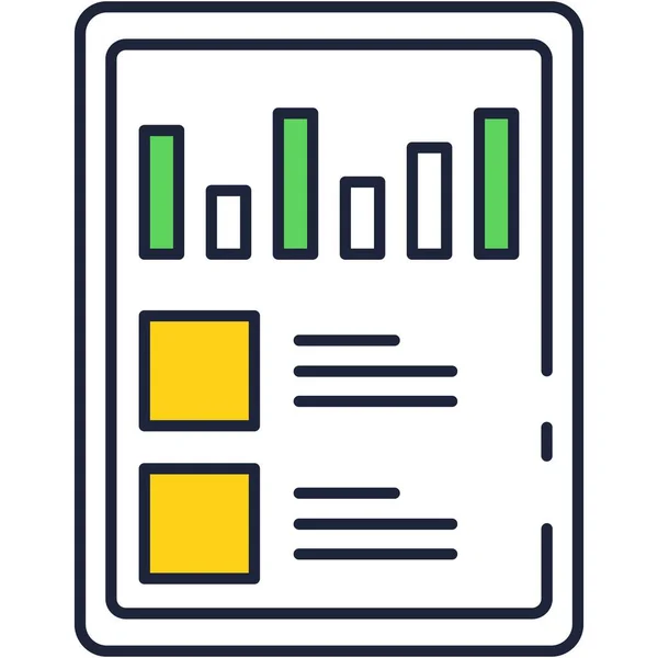 Audit research financial report data analysis icon — 스톡 벡터