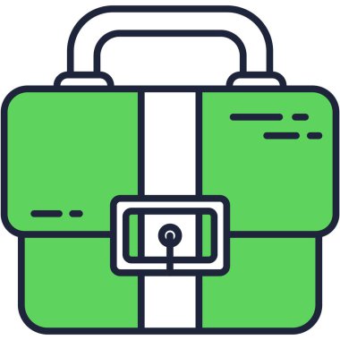 Çalışma vektörü iş çantası için evrak çantası simgesi