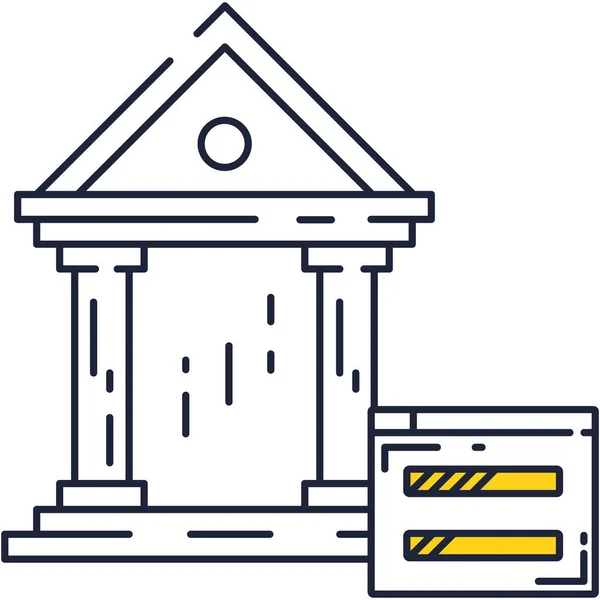 Elektronische bankrekeningvector icoon op wit — Stockvector