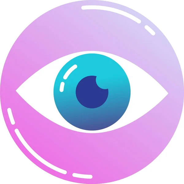 Icono Del Ojo Vector Mira Mira Mira Mira Símbolo Aislado — Vector de stock