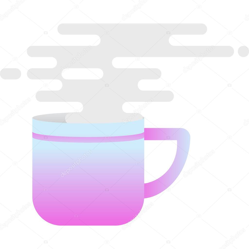 Cup of drink icon vector ceramic mug for coffee