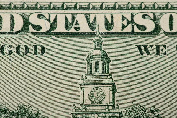 Closeup Dollar Bills Notas Contas 100 Dólares Dinheiro Fundo Lei — Fotografia de Stock