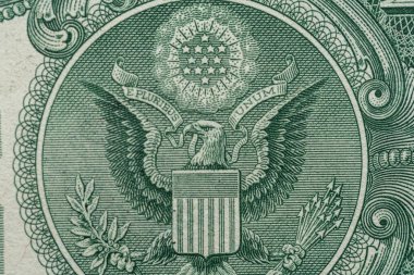 Bir dolarlık banknotlar, Amerikan para birimi... 1 dolarlık banknot. Amerika Birleşik Devletleri Para Birimi.