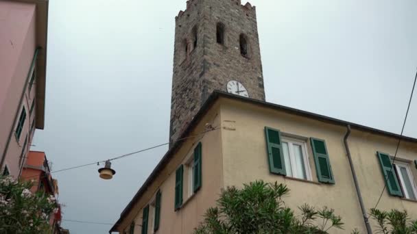 Монтероссо Італія Червня 2021 Monterosso Cinque Terre Історична Алея Італійському — стокове відео