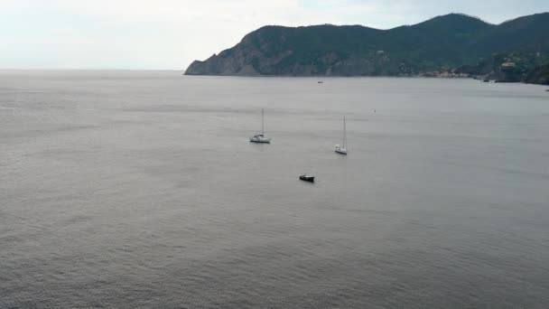 Prachtig Uitzicht Middellandse Zee Monterosso Verte Cinque Terre Landschap — Stockvideo