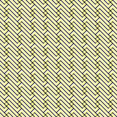 Soyut vektör seamless modeli. Siyah ve sarı renkler. Checke