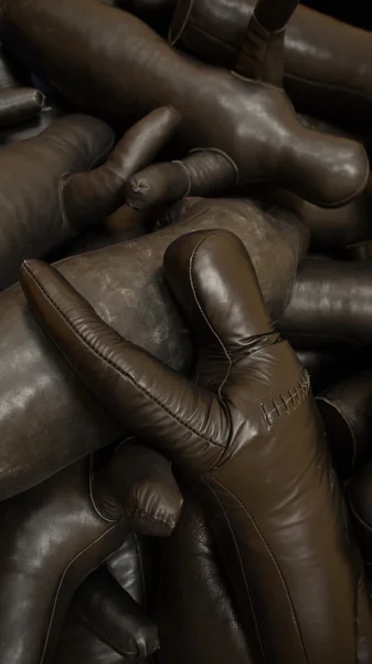 Boxing, wrestling, leather mannequins