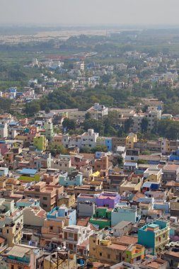 Hindistan, Trichy, şehir çatılar