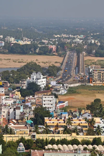 Indien, trichy, Stadtdächer — Stockfoto