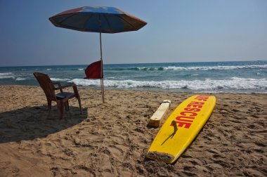 Deniz, sandalye, şemsiye, kurtarıcı,