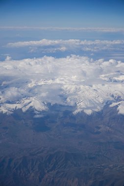 doğal dağ manzara, karlı dağlar
